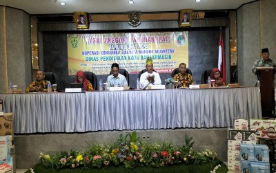 Pembukaan Rapat Anggota Tahunan (RAT) Tahun buku 2024 Koperasi Konsumen Swadaya Mandiri Sejahtera Dinas Pendidikan Kota Banjarmasin