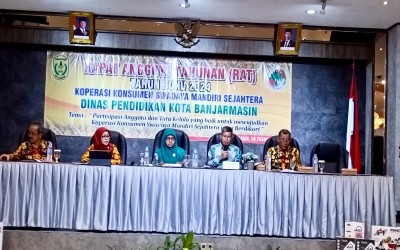 Rapat Anggota Tahunan Tahun Buku 2024 Koperasi Konsumsi Swadaya Mandiri Sejahtera Dinas Pendidikan Kota Banjarmasin Berjalan Lancar